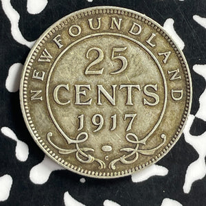 1917-C Newfoundland 25 Cents Lot#T6913 Silver!