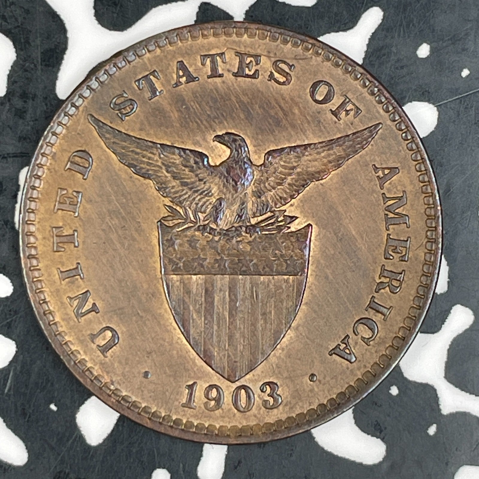 1903 U.S. Philippines 1 Centavo Lot#F6805 High Grade! Beautiful!