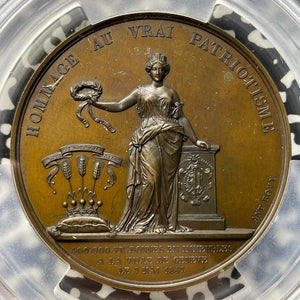 1847 Switzerland Geneva 400,000 Francs Donation Medal PCGS SP64 Lot#GV8585