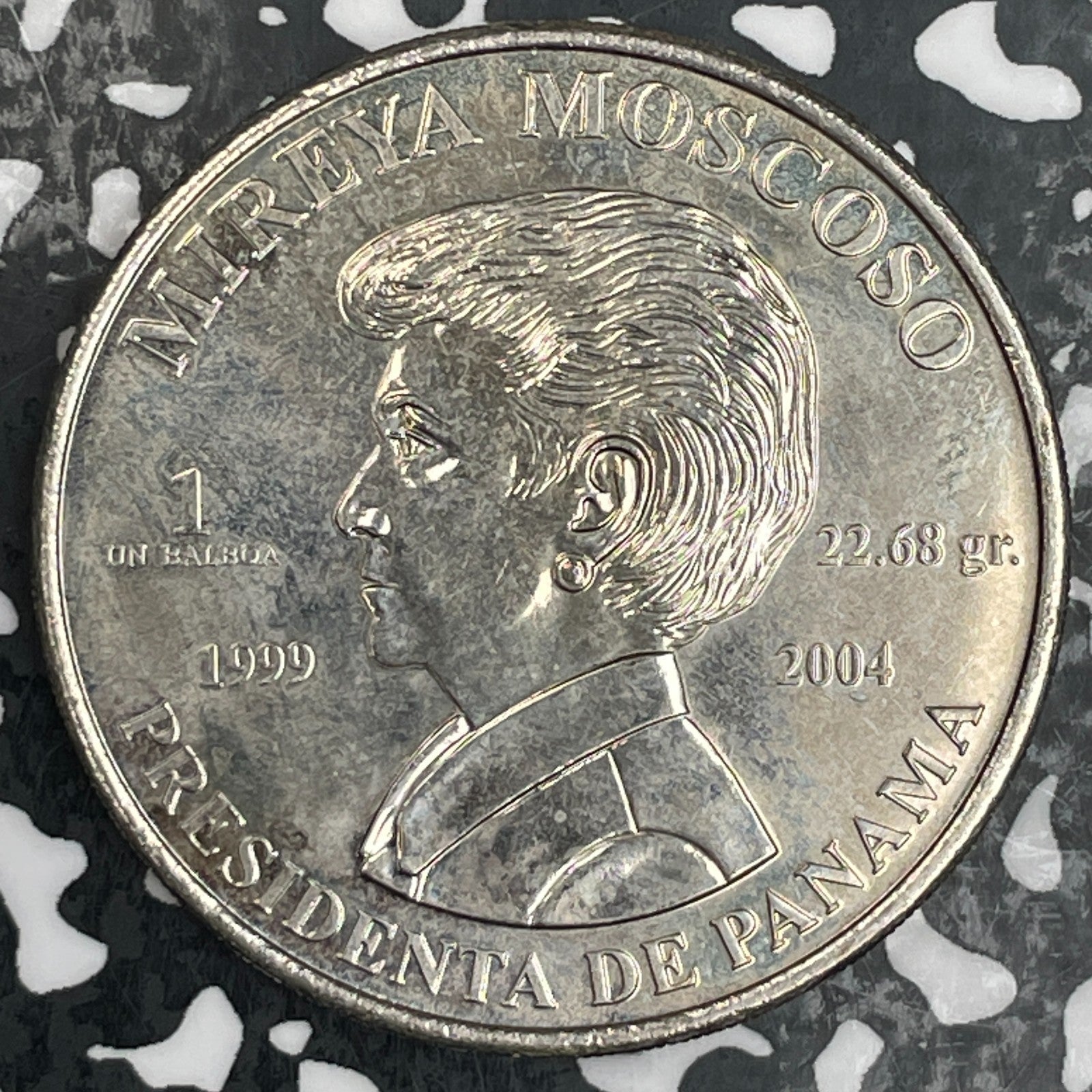 2004 Panama 1 Balboa Lot#N0522 High Grade! Beautiful! Handover Of The Canal