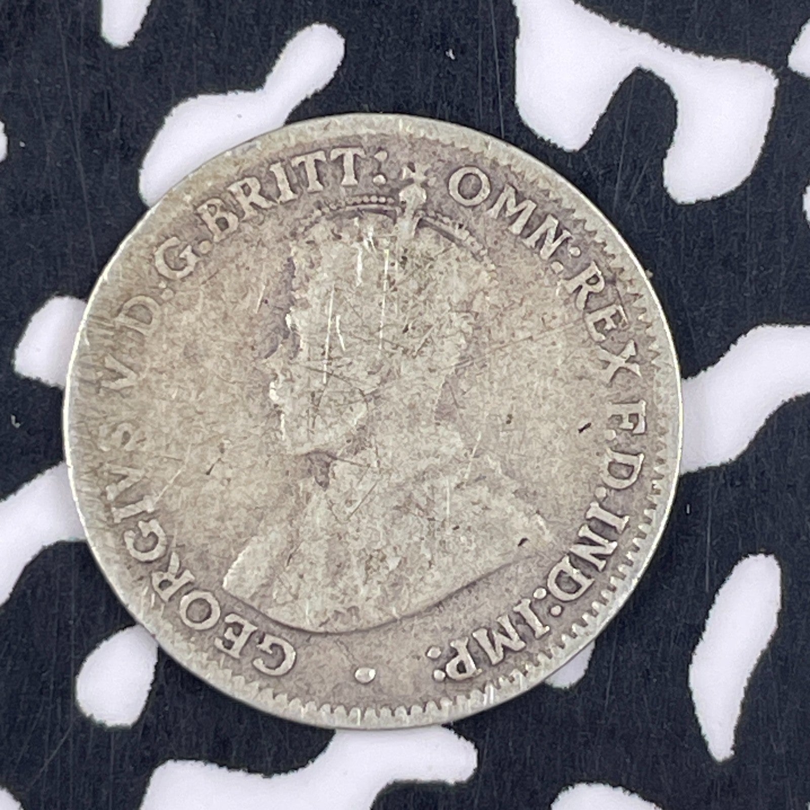 1921-M Australia 3 Pence Threepence Lot#F4280 Silver!