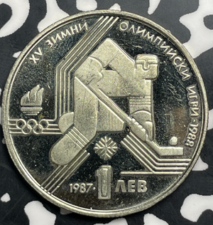 1988 Bulgaria 1 Lev Lot#T9369 Proof!