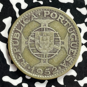 1952 Mozambique 20 Escudos Lot#T9798 Silver!