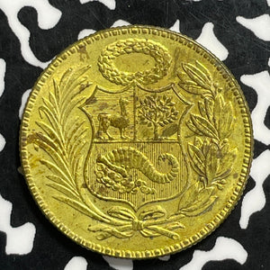 1944 Peru 1/2 Sol Lot#C0710 High Grade! Beautiful!