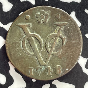 1748 Netherlands East Indies Holland 1 Duit Lot#T7468