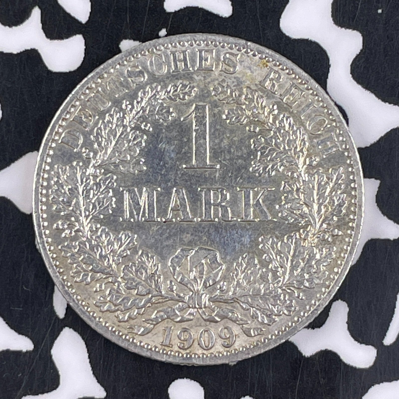 1909-A Germany 1 Mark Lot#F2626 Silver! Nice!