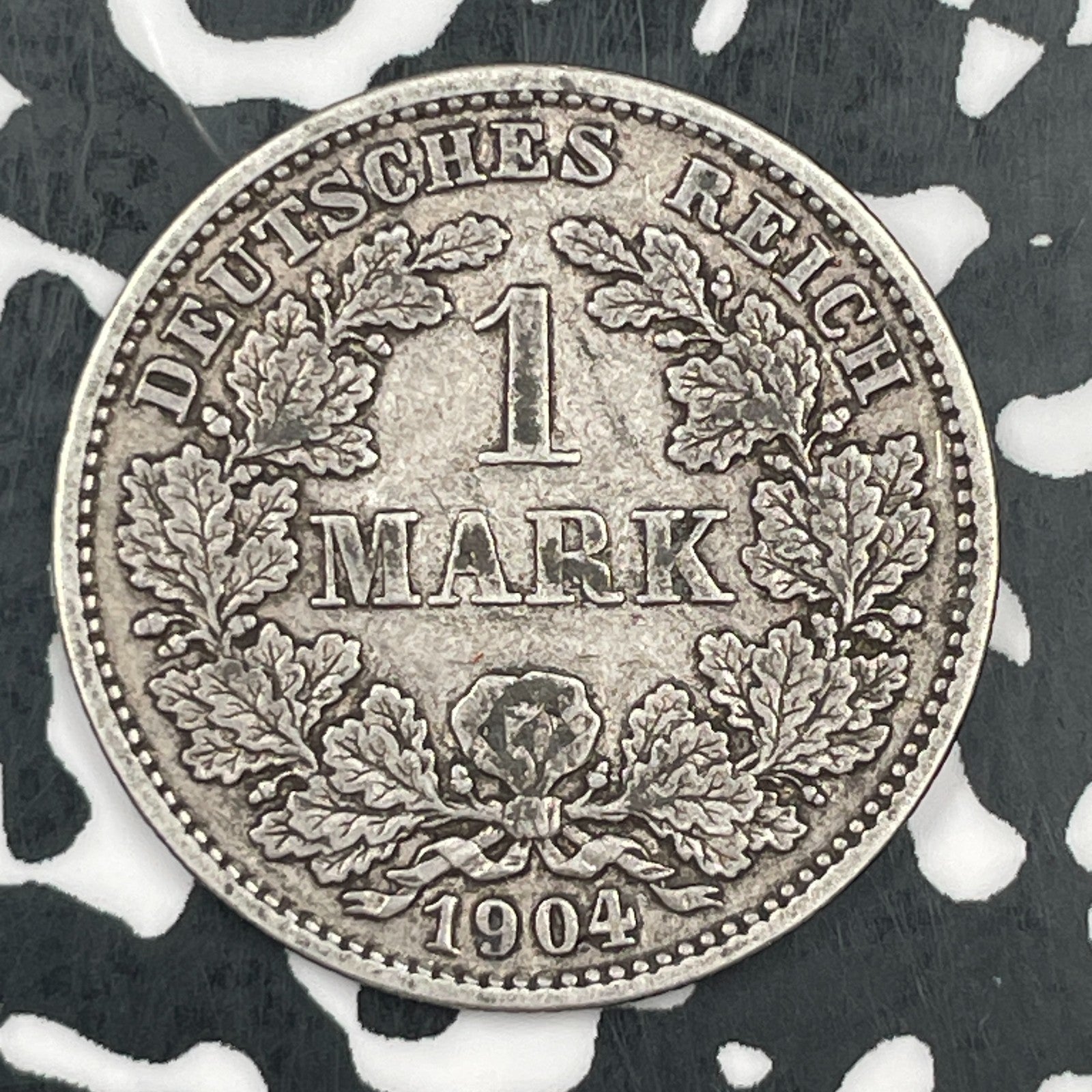 1904-G Germany 1 Mark Lot#F8404 Silver! Low Mintage