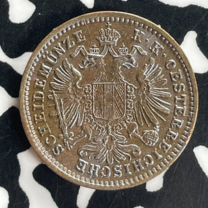 1885 Austria 1 Kreuzer Lot#T8038 High Grade! Beautiful!