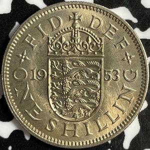 1953 Great Britain 1 Shilling Lot#D8248 High Grade! Beautiful!