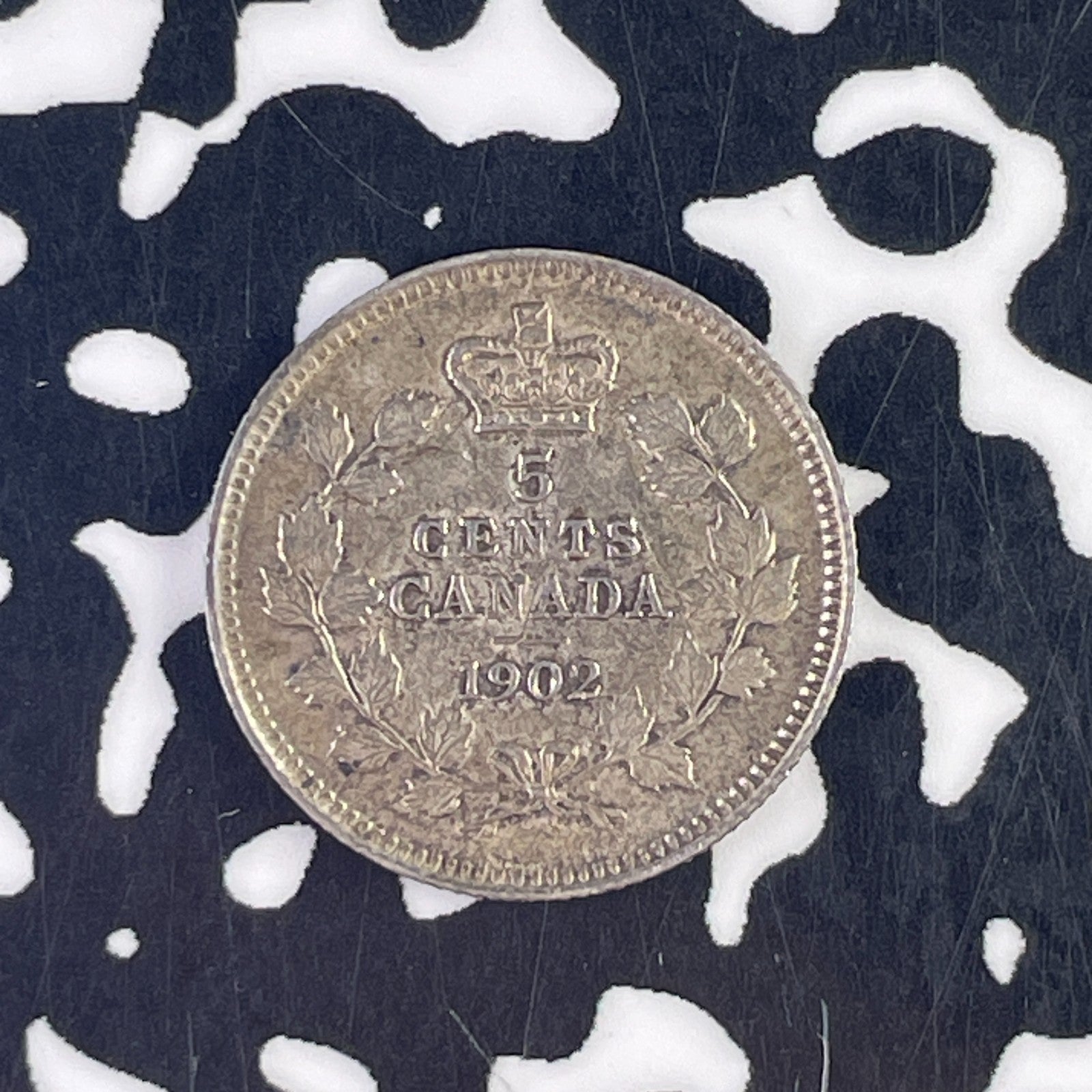 1902 Canada 5 Cents Lot#F2064 Silver! Nice!
