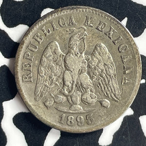 1895-Mo M Mexico 10 Centavos Lot#T6902 Silver!