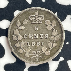 1881-HCanada 5 Cents Lot#T7901 Silver!
