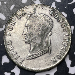 1854 Bolivia 4 Soles Lot#MK249 Silver! KM#125