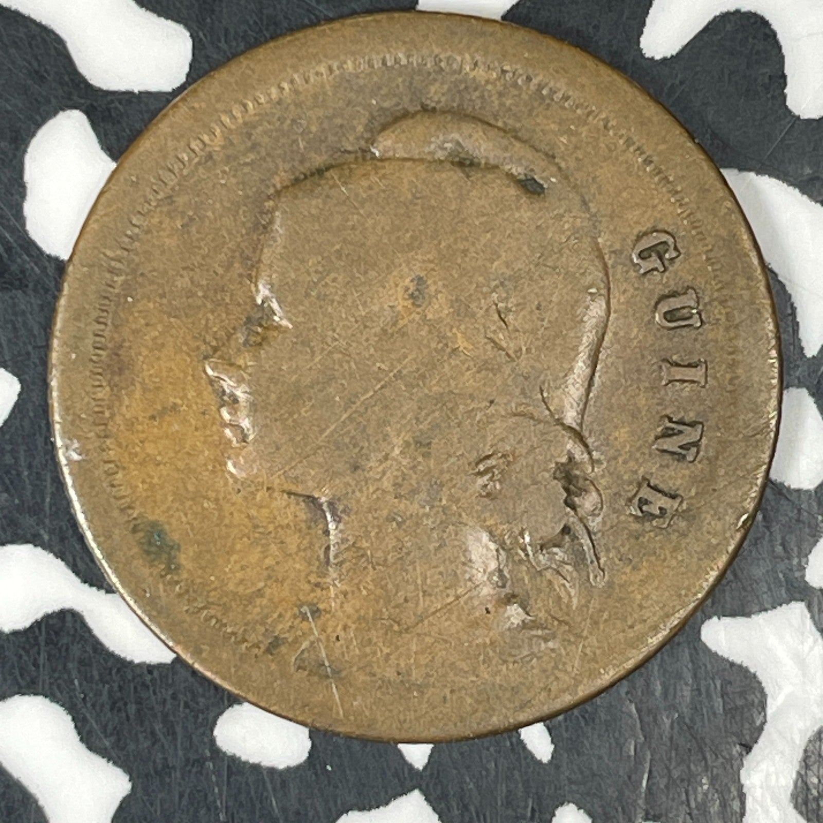 1933 Portuguese Guinea 10 Centavos Lot#C8522