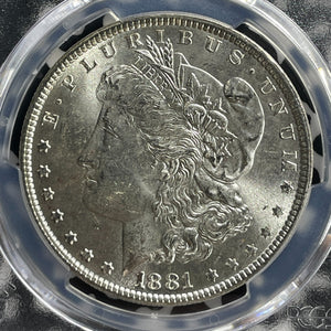 1881 U.S. $1 Morgan Dollar PCGS MS63 Lot#G564 Silver! Choice UNC!