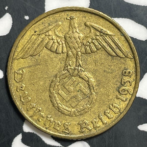 1938-F Germany 5 Pfennig Lot#E7965