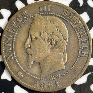 1861-BB France 10 Centimes Lot#D8198