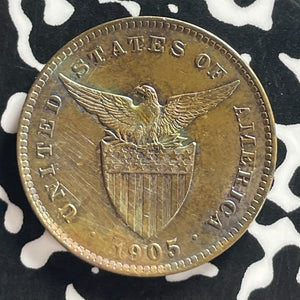 1905 U.S. Philippines 1 Centavo Lot#T7601 High Grade! Beautiful!