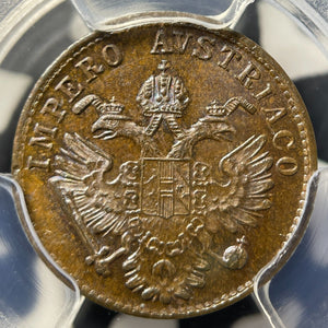 1852-M Italy Lombardy-Venetia 1 Centesimo PCGS MS64BN Lot#G9172 Choice UNC!