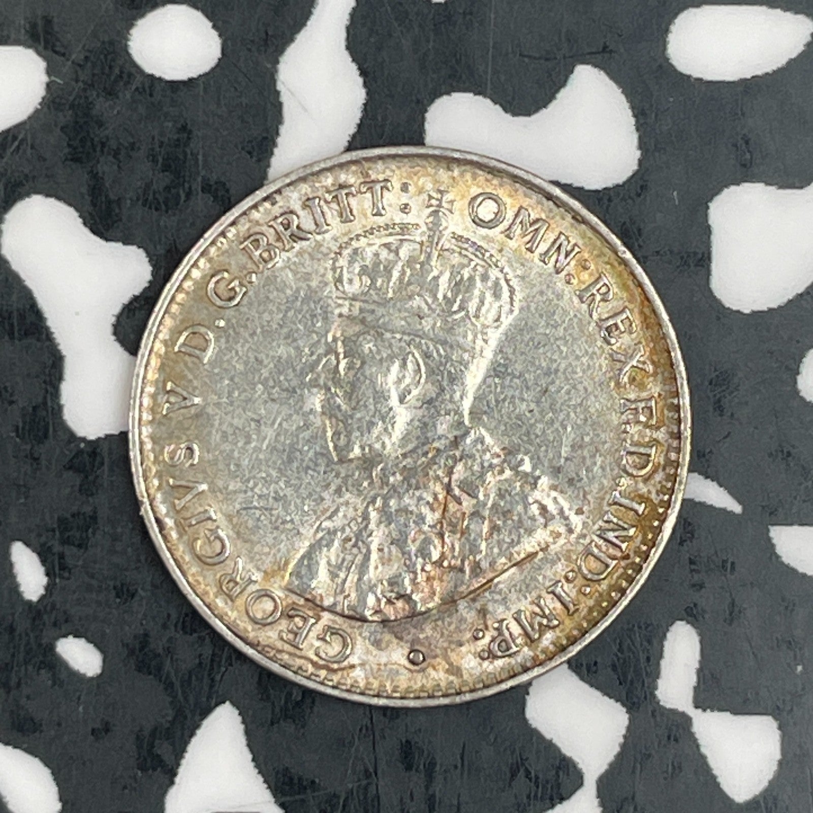1927 Australia 3 Pence Threepence Lot#F6832 Silver! Nice!