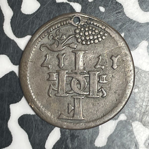 1717 Germany Token Lot#T6124 Holed