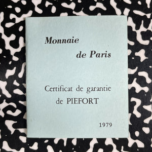 1979 France Paris Mint 50 Francs Piedfort Lot#B2611 Silver! W/ Case & C.O.A.