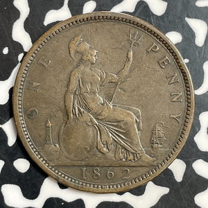 1862 Great Britain 1 Penny Lot#T0488