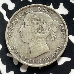1900 Newfoundland 20 Cents Lot#T4571 Silver!
