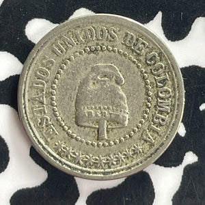 1881 Colombia 2 1/2 Centavos Lot#T7572