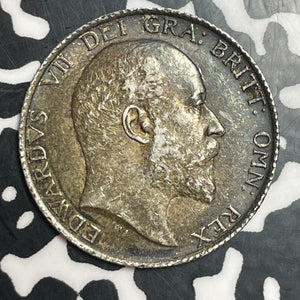 1902 Great Britain 1 Shilling Lot#T2418 Silver! Nice!