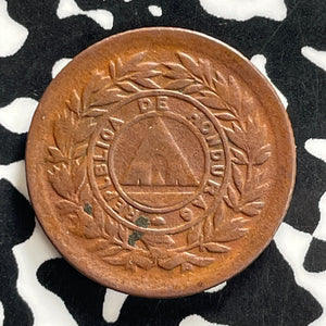 1891 Honduras 1 Centavo Lot#JM0192 Scarce! KM#61