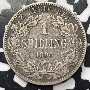 1896 South Africa 1 Shilling Lot#MK190 Silver!