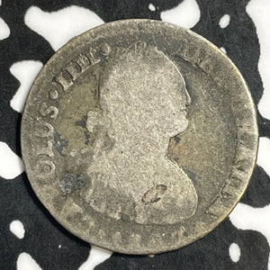 1807-TH Mexico 1 Real Lot#E5051 Silver!