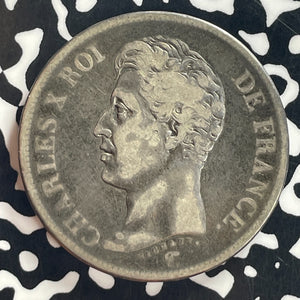 1826-A France 5 Francs Lot#T7912 Large Silver Coin!