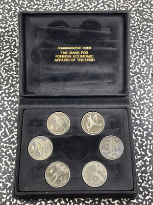 1992 Russia Olympics 6x Coin Proof Set Lot#B2195 With Case & C.O.A.