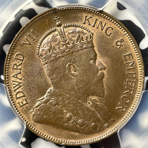 1904 British Honduras 1 Cent PCGS MS63BN Lot#G7852 Choice UNC!