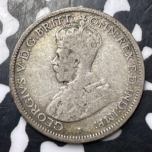 1926 Australia 6 Pence Sixpence Lot#E9471 Silver!