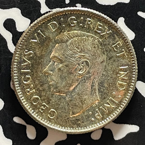 1944 Canada 25 Cents Lot#T5394 Silver! High Grade! Beautiful!