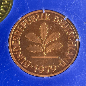 1979-G West Germany 10x Coin Proof Set Lot#B2407 With Case