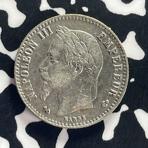1867-KFrance 50 Centimes Lot#T8655 Silver! Nice!