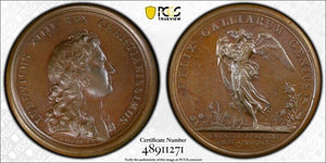 "1661" France Battle Of The Dauphin Medal PCGS SP63BN Lot#G6970 Divo-65