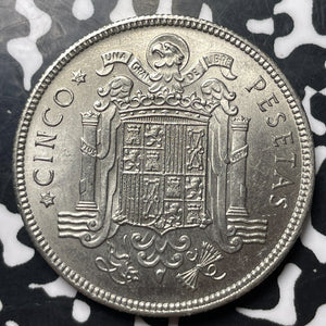 1949(50) Spain 5 Pasetas (3 Available) (1 Coin Only) High Grade! Beautiful!