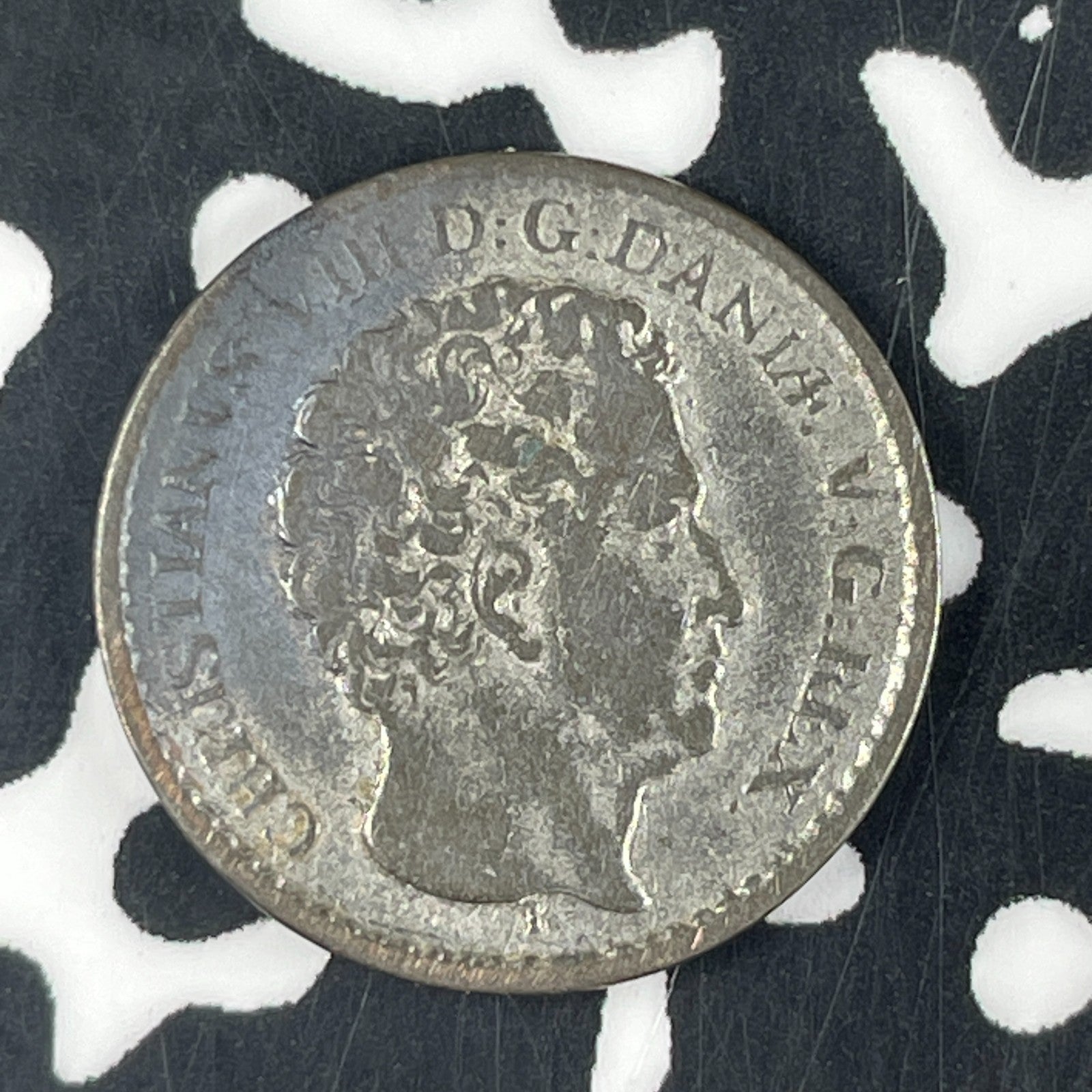 1842 Denmark 3 Rigsbankskilling Lot#F1263