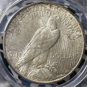 1924 U.S. $1 Peace Dollar PCGS MS62 Lot#G8771 Silver! Nice UNC!