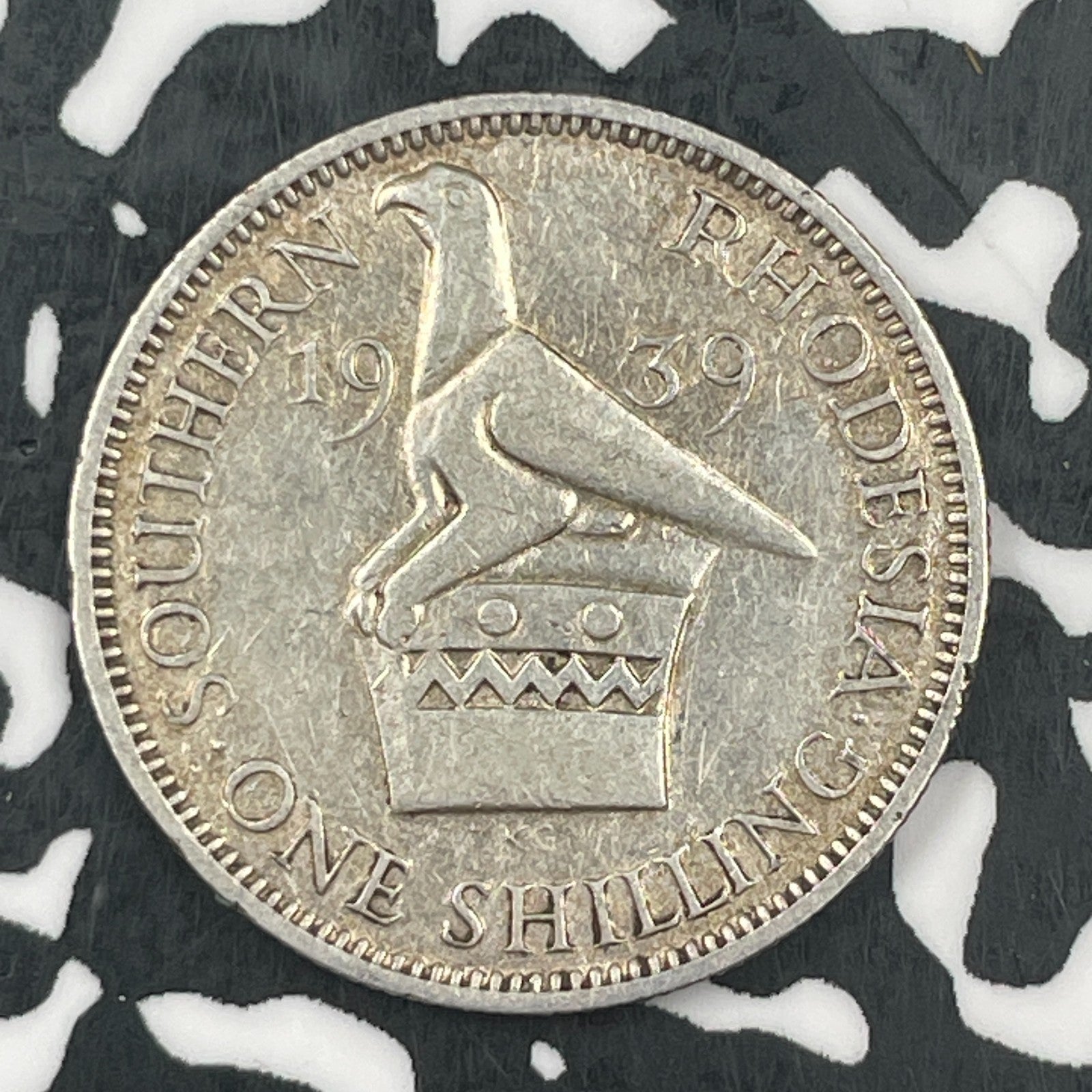 1939 Southern Rhodesia 1 Shilling Lot#F8084 Silver! Better Date