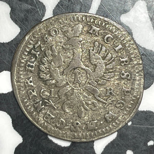 1750-CLR Germany Brandenburg-Ansbach 1 Kreuzer Lot#T6538