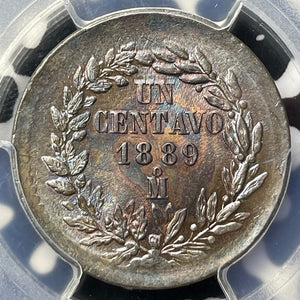 1889-Mo Mexico 1 Centavo PCGS MS63BN Lot#G9331 Choice UNC!