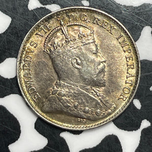 1902-H Canada 5 Cents Lot#JM9505 Silver! High Grade! Beautiful! Small 'H'
