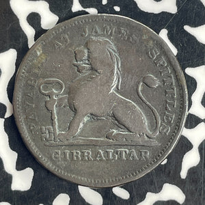 1820 Gibraltar 2 Quartos Lot#T8503 KM#Tn9
