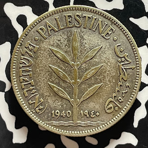 1940 Palestine 100 Mils Lot#T5433 Silver!